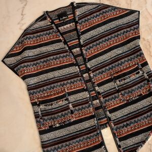 Sam Edelman Multicolor Patterned Poncho